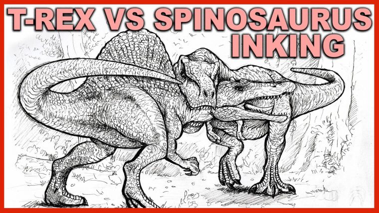 jurassic park spinosaurus coloring page