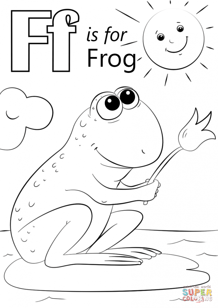 f coloring page