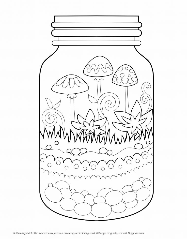 simple aesthetic coloring pages