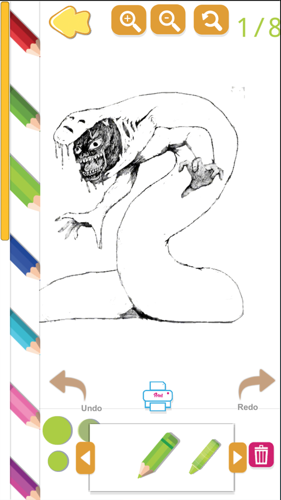 bridge worm coloring page