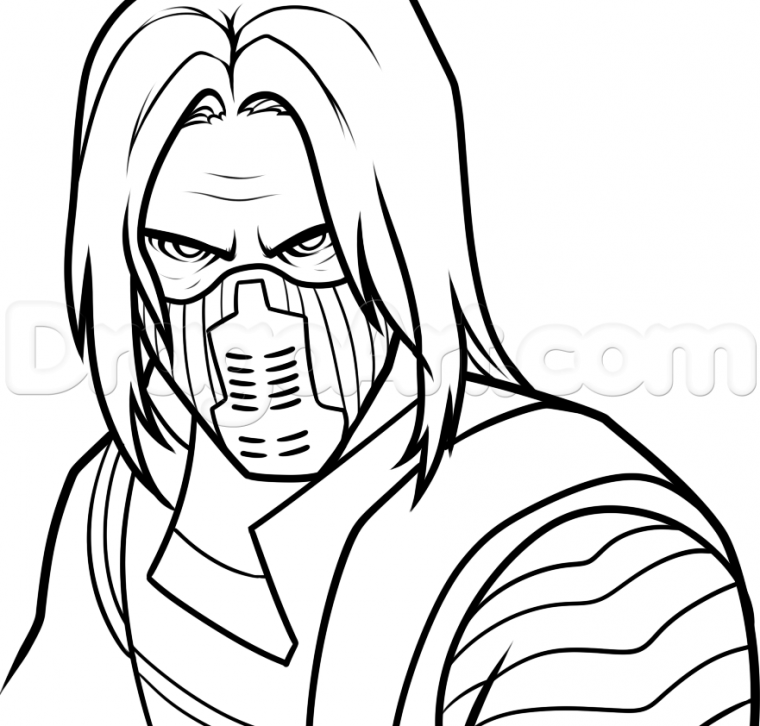 winter soldier coloring pages