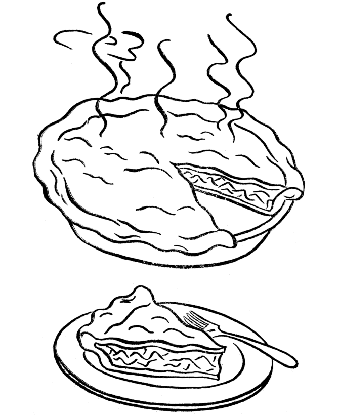 pie coloring pages