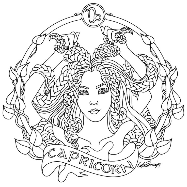 zodiac sign coloring pages