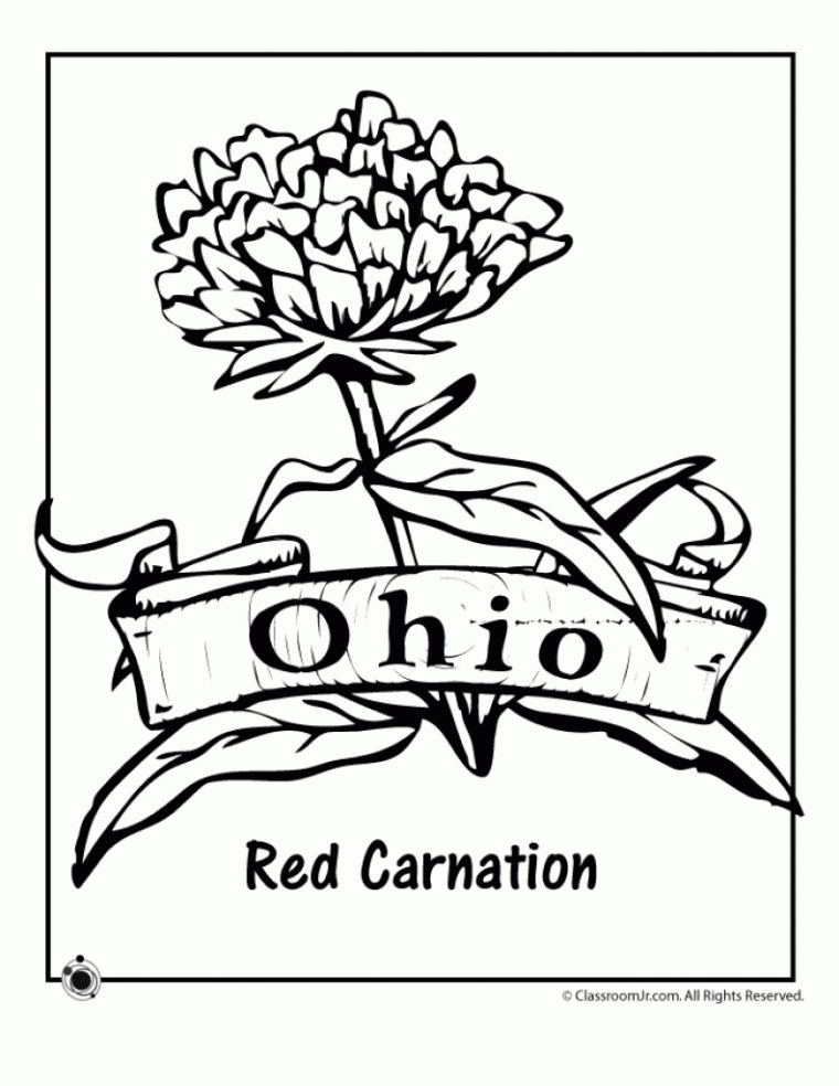 ohio coloring page