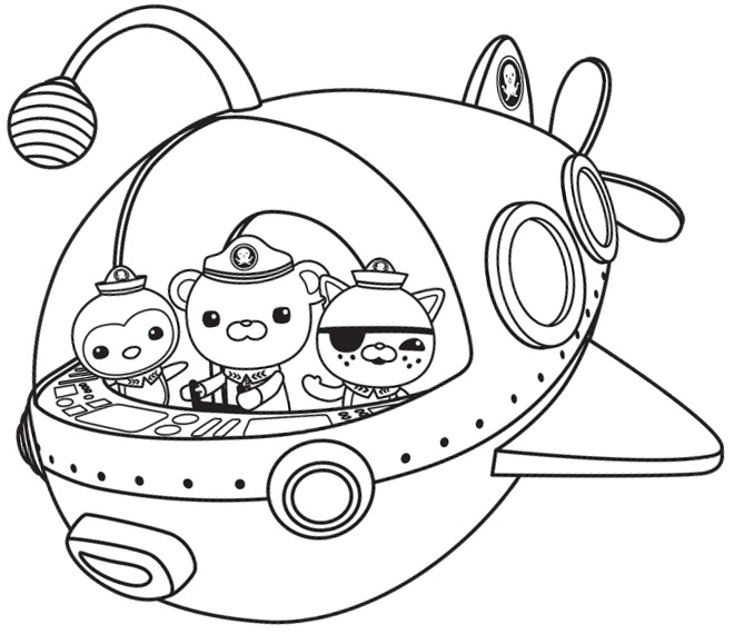 free printable octonauts coloring pages