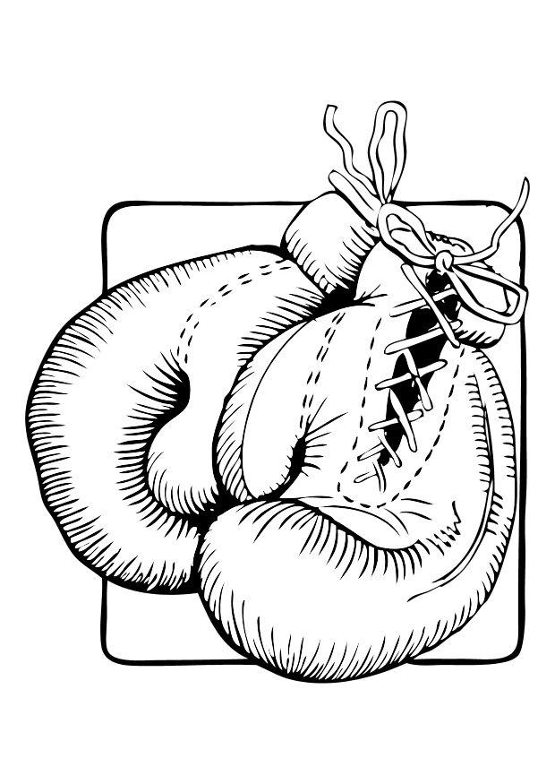 coloring pages of boxing gloves