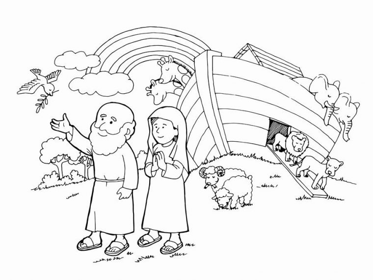 noah coloring pages