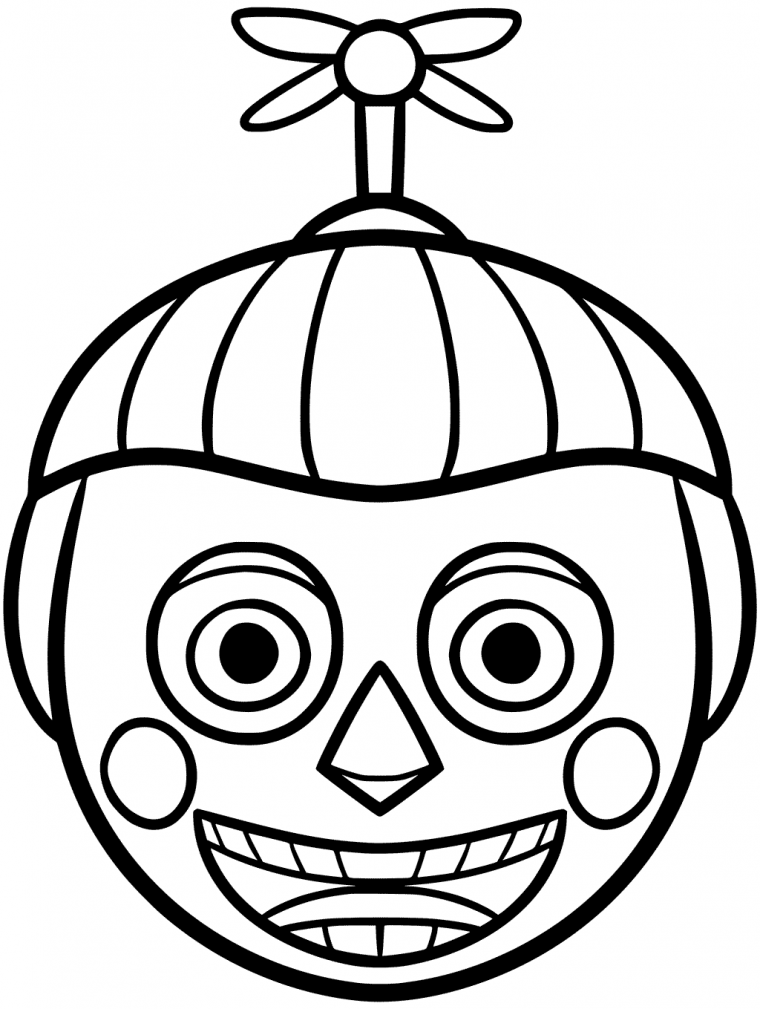chica coloring page