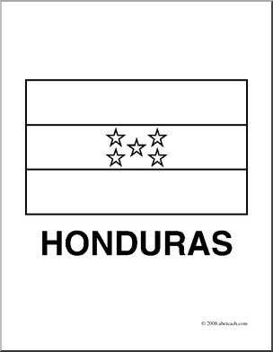 honduras flag coloring page