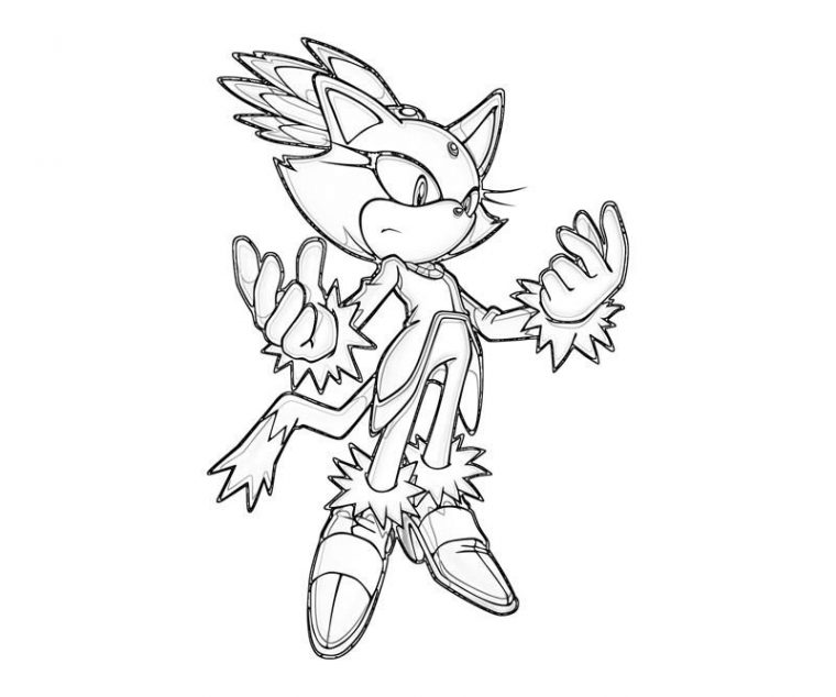 blaze sonic coloring pages