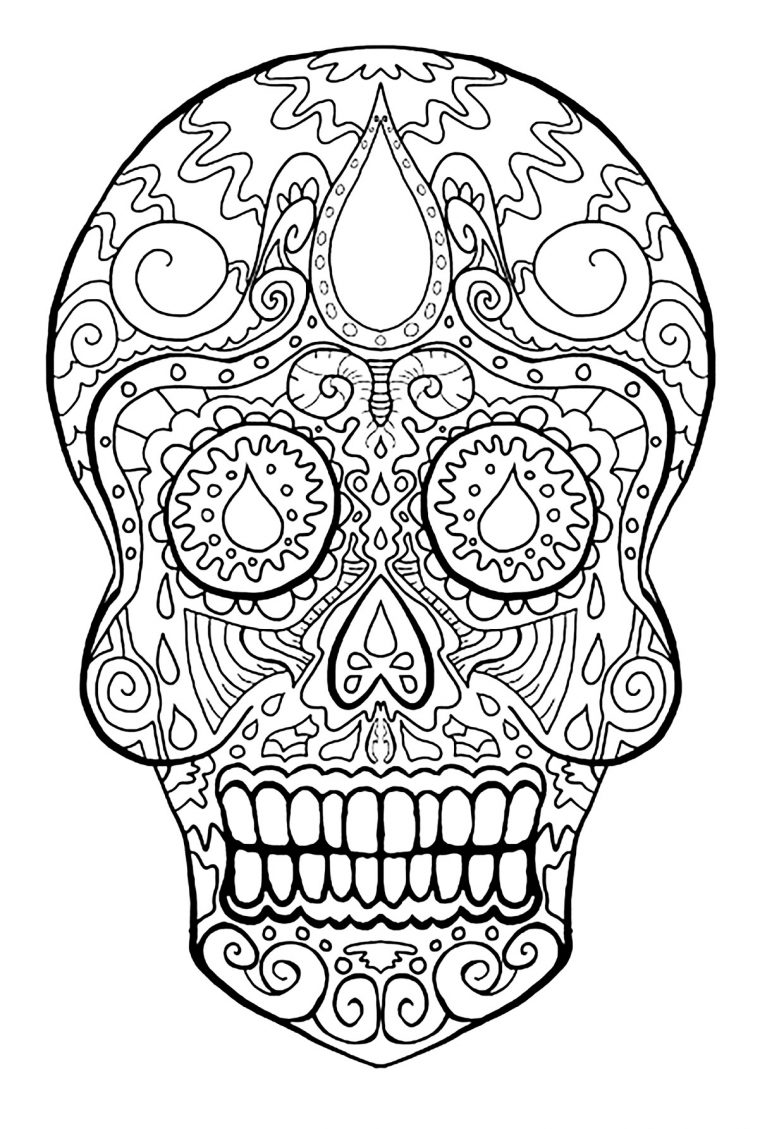 skeleton printable coloring pages