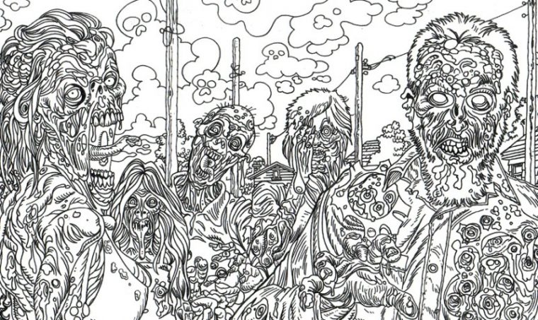 zombie coloring pages for adults