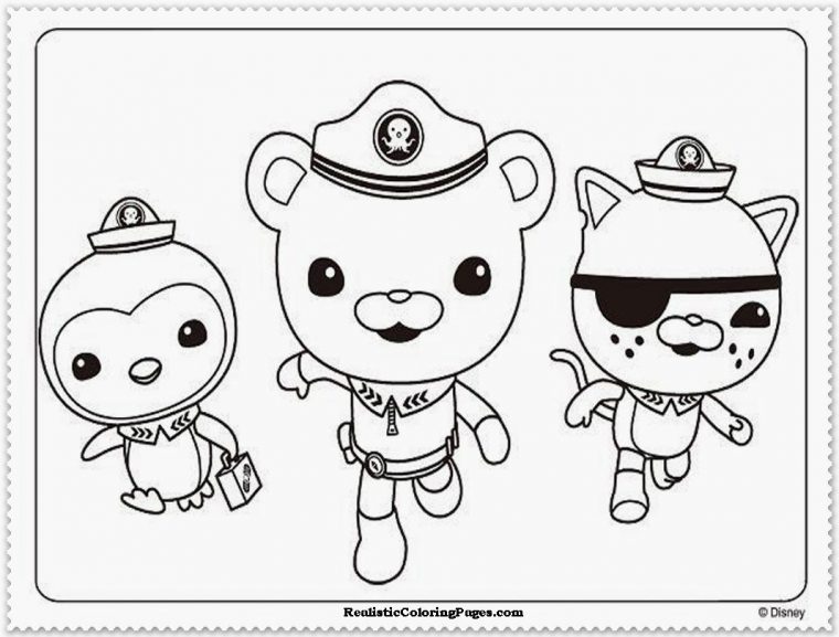 octonaut coloring page