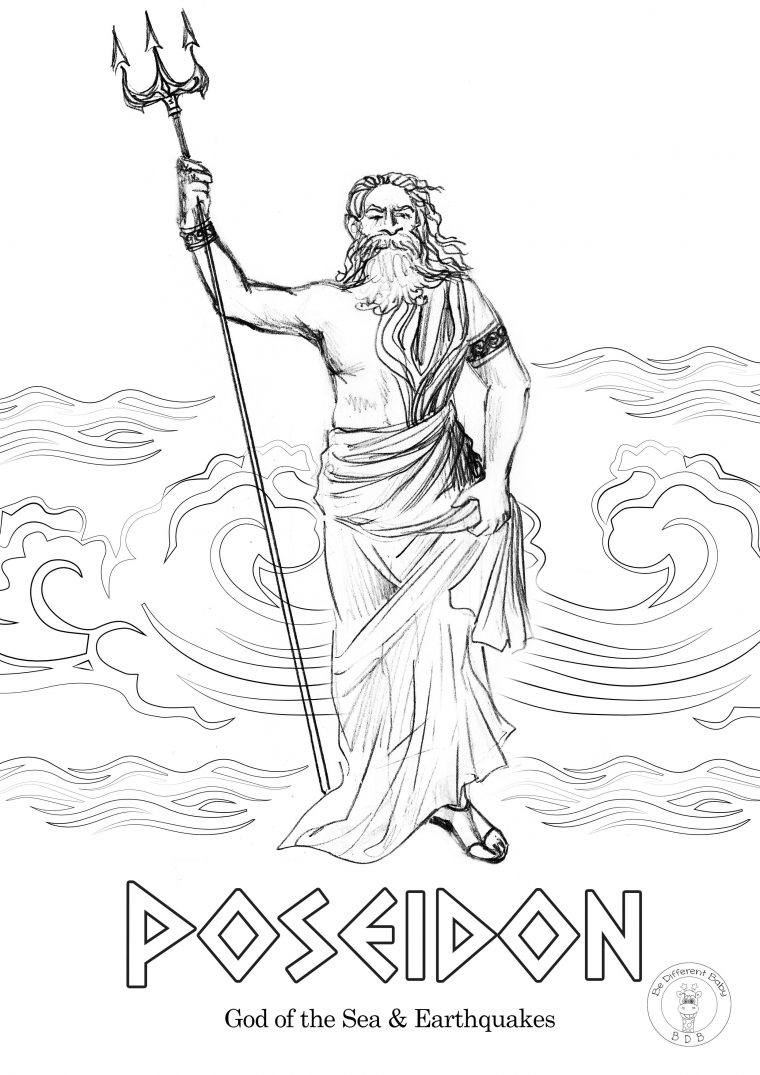 printable greek gods and goddesses coloring pages