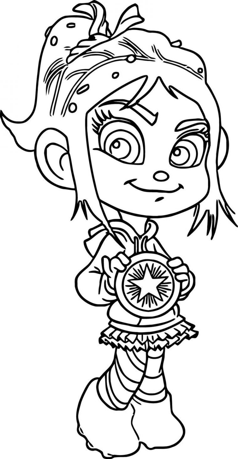 vanellope von schweetz coloring page