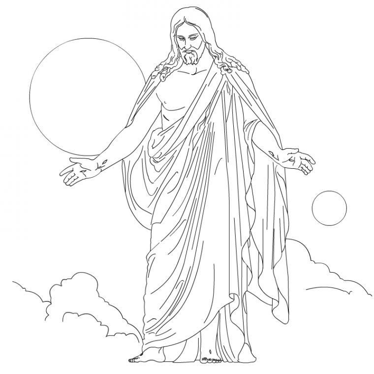 coloring pages of jesus christ