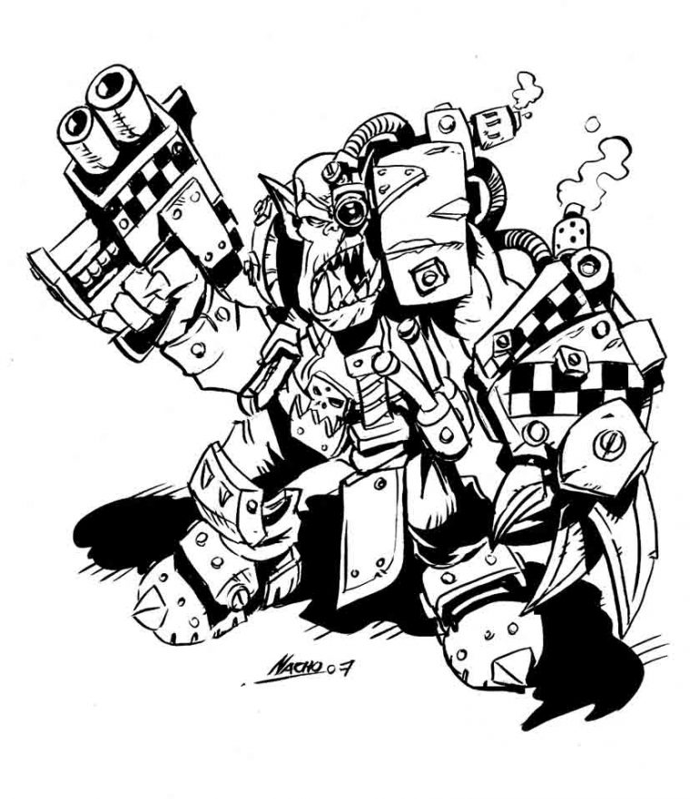 warhammer coloring pages