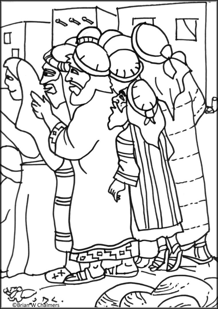 zacchaeus coloring pages