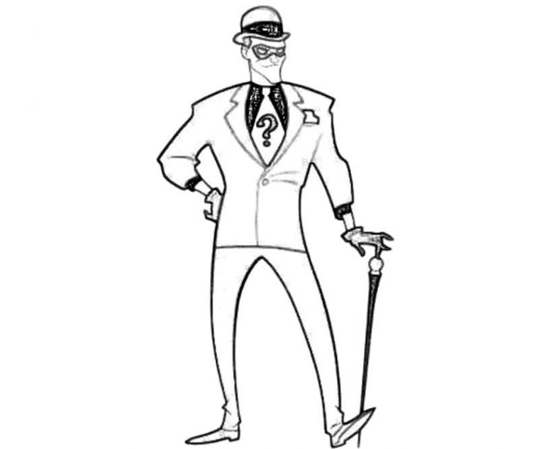 riddler coloring pages