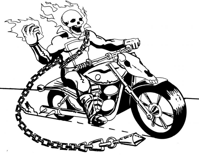 coloring pages motorcycle