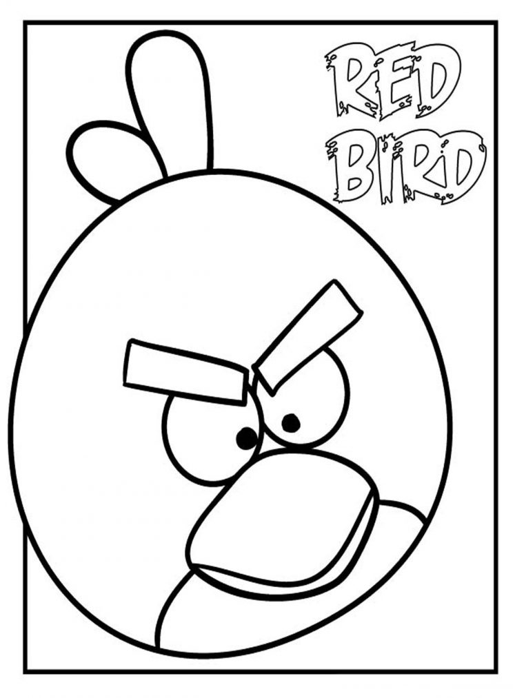 coloring page angry birds