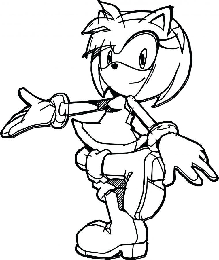 amy the hedgehog coloring pages