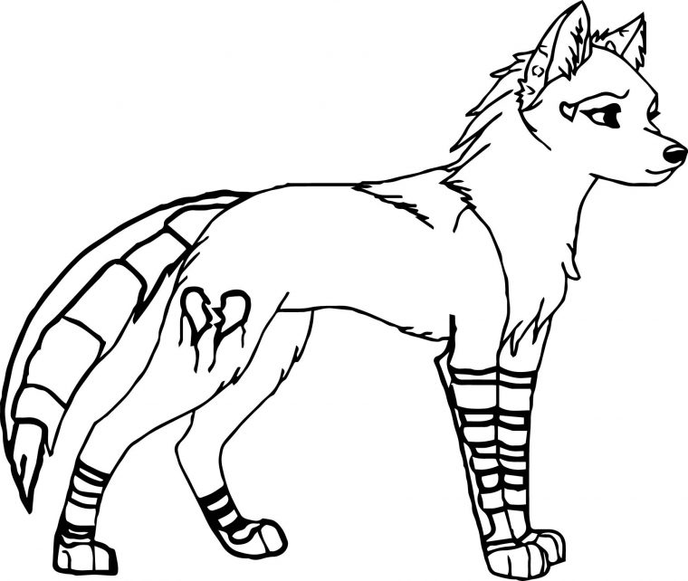 anime fox coloring pages