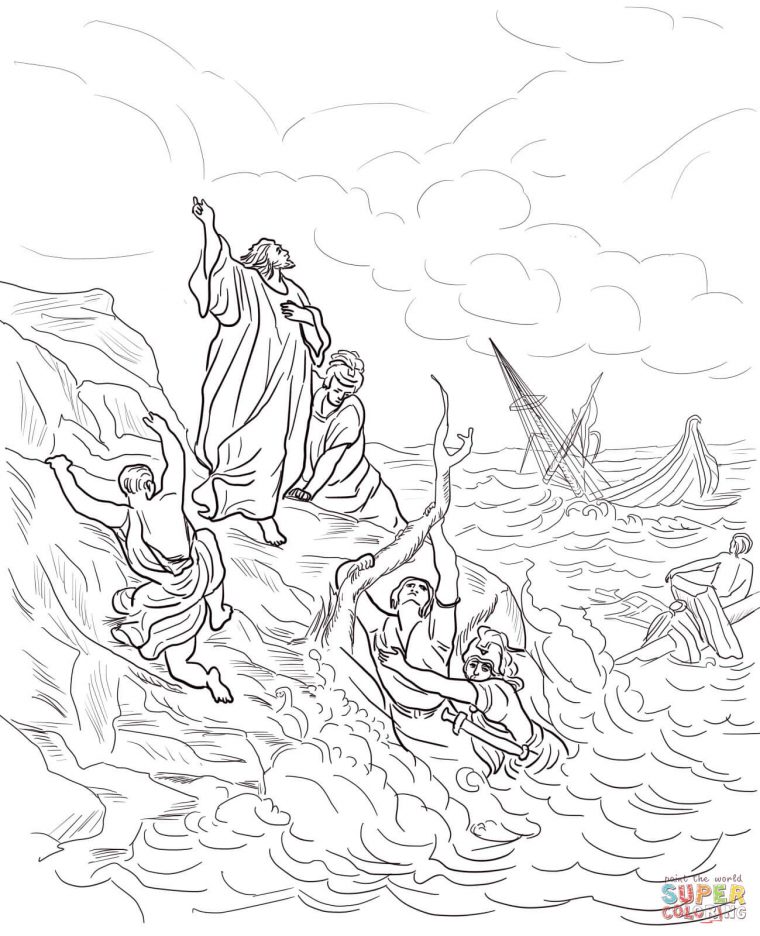 shipwrecked coloring pages