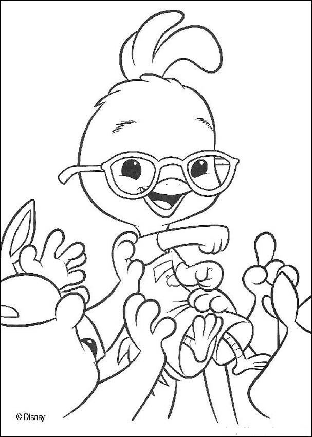 chicken little coloring page