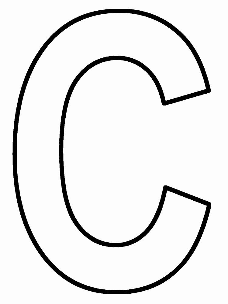 coloring pages letter c