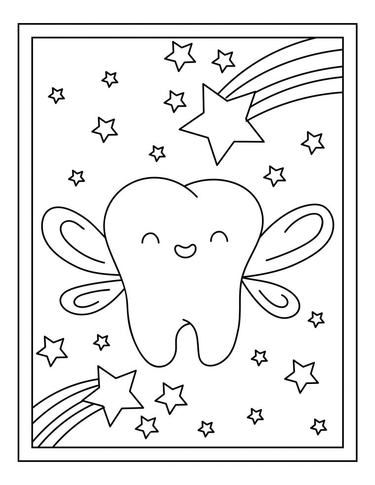 coloring pages tooth fairy