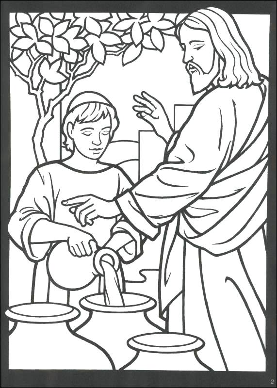 miracles of jesus coloring pages