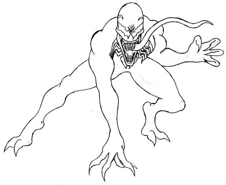 anti venom carnage coloring pages