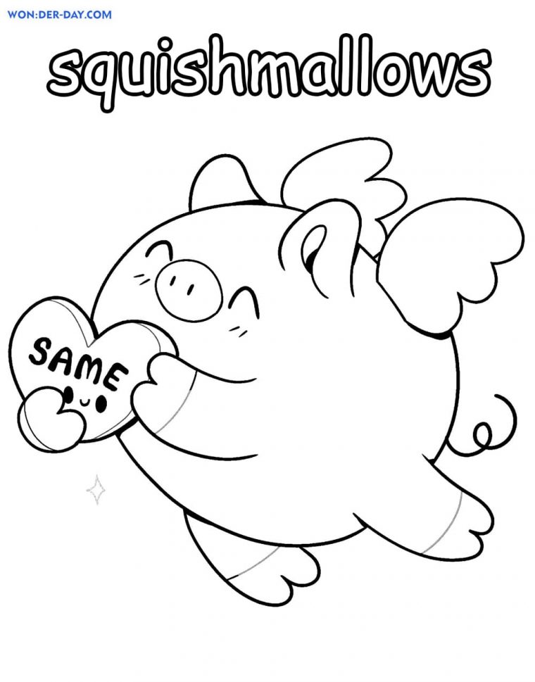 coloring pages of squishmallows