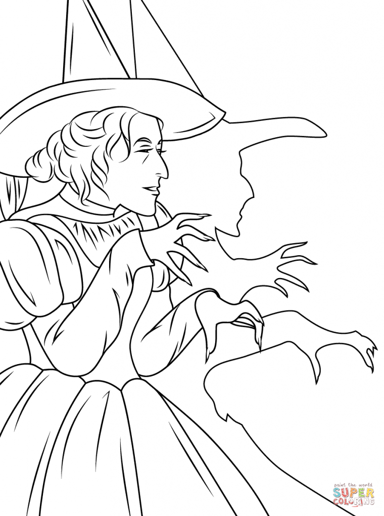 wicked coloring pages