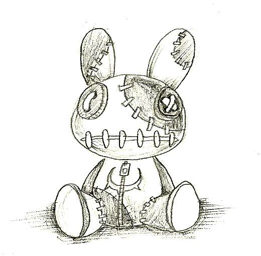 voodoo doll coloring page