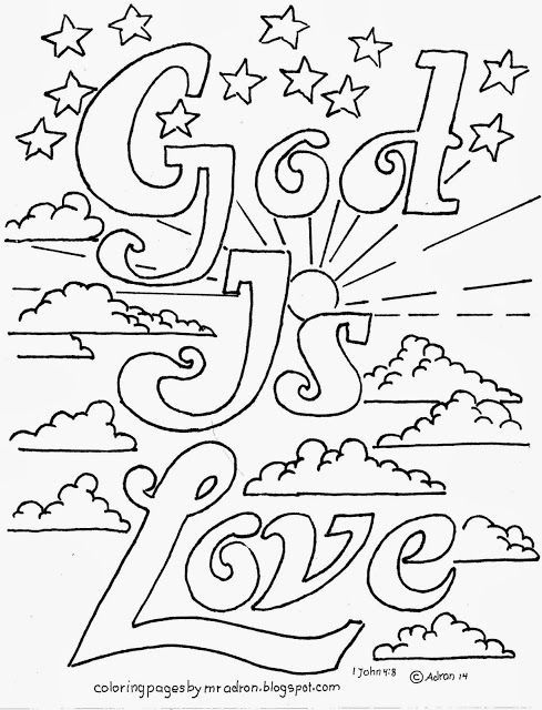 god is love coloring pages
