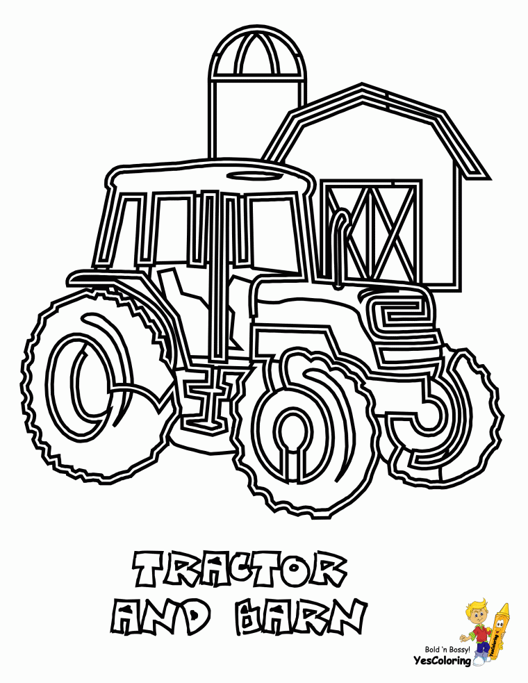 tractor coloring pages printable