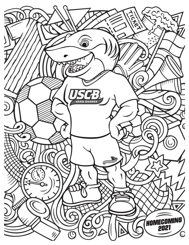 homecoming coloring pages