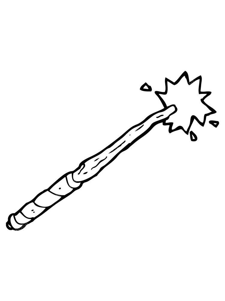 wand coloring page