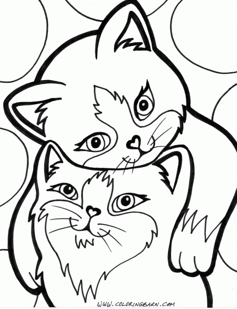 cartoon cat coloring pages printable