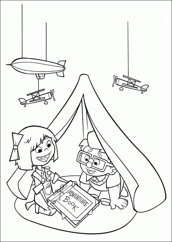 up coloring page