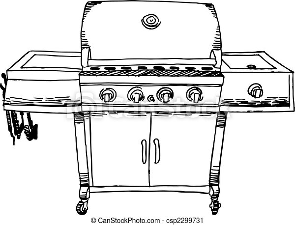 grill coloring page