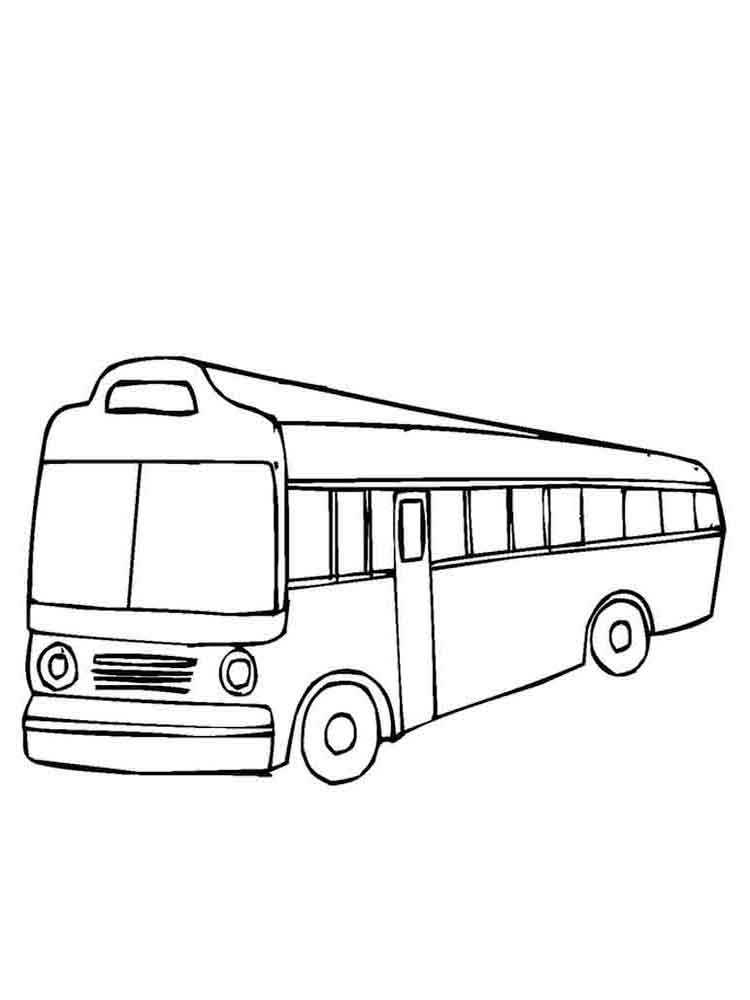 city bus coloring page