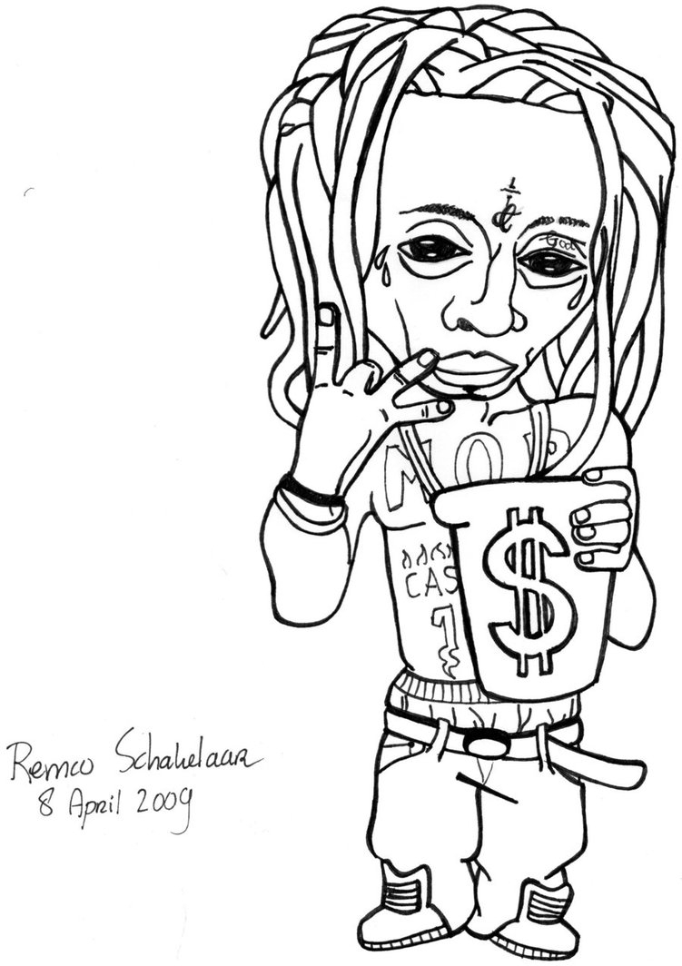 lil durk coloring pages