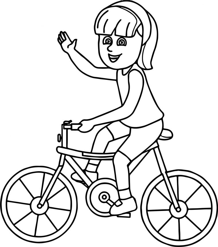 bicycle coloring pages