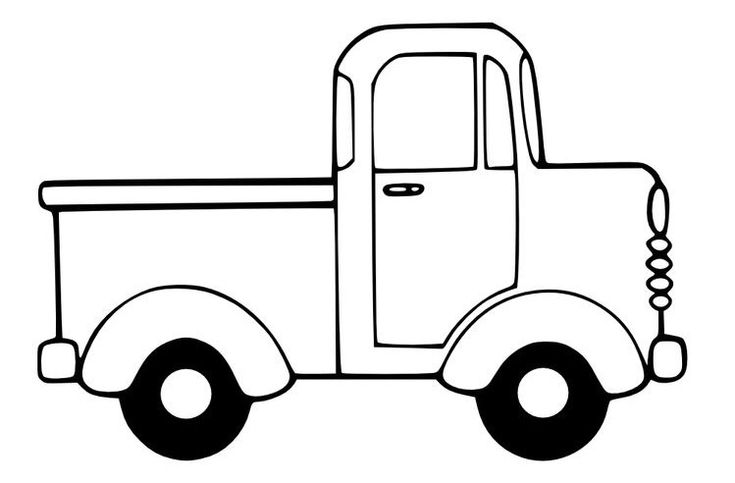 little blue truck coloring page