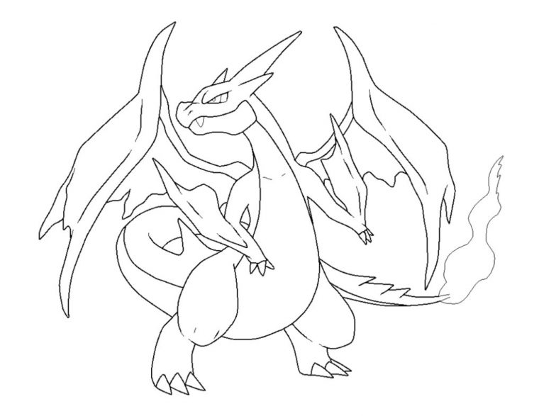 charizard printable coloring pages