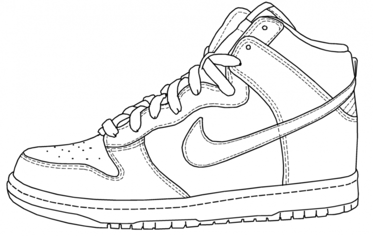 cool nike coloring pages