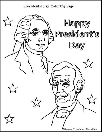 coloring pages for presidents day